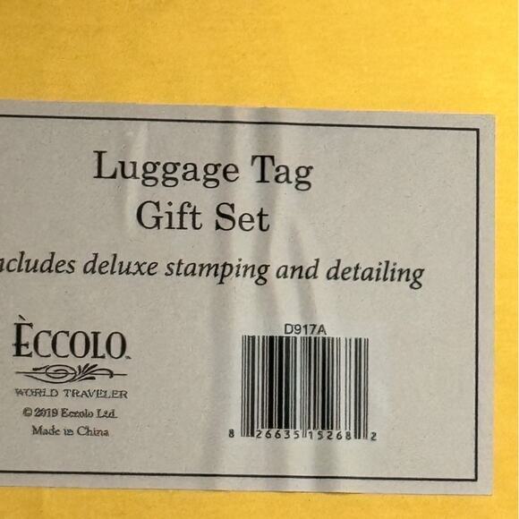 Eccolo WOrld Traveller Luggage Gift Set Accessories  Three Pack - Picture 4 of 5